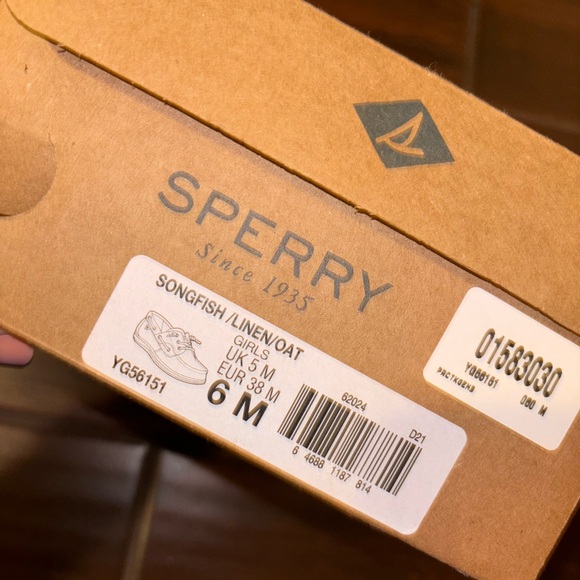 SPERRY BOAT SHOES kids size 6M - Picture 1 of 4